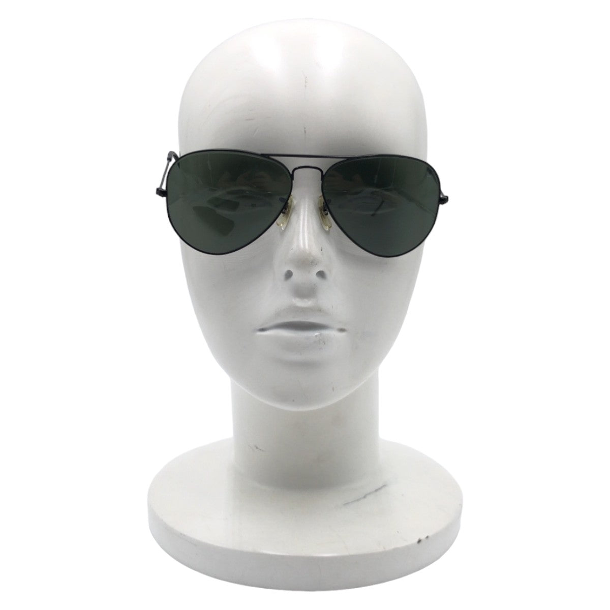 Ray-Ban Vintage B&amp;L RAY-BAN USA Aviator Unisex Black Metal 58◻︎14 Sunglasses Teardrop Men's