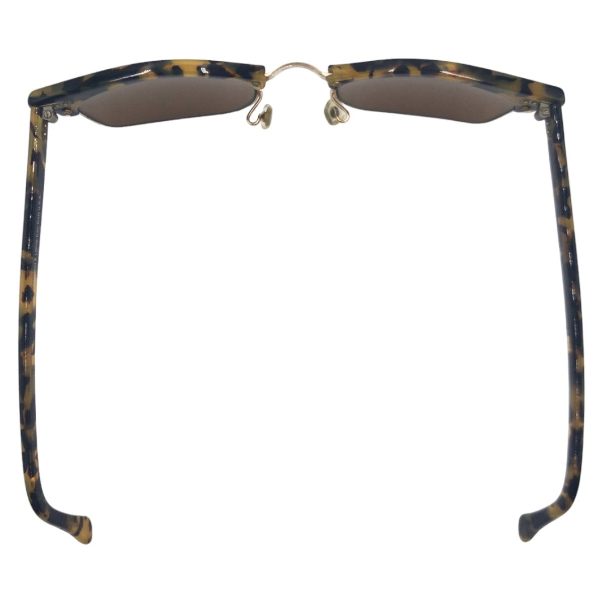 10443
 
Ray-Ban Vintage B&amp;L RAY-BAN USA Clubmaster Square Unisex Marble Brown Gold Plastic/Metal W1483 WUAW Sunglasses Square Men's