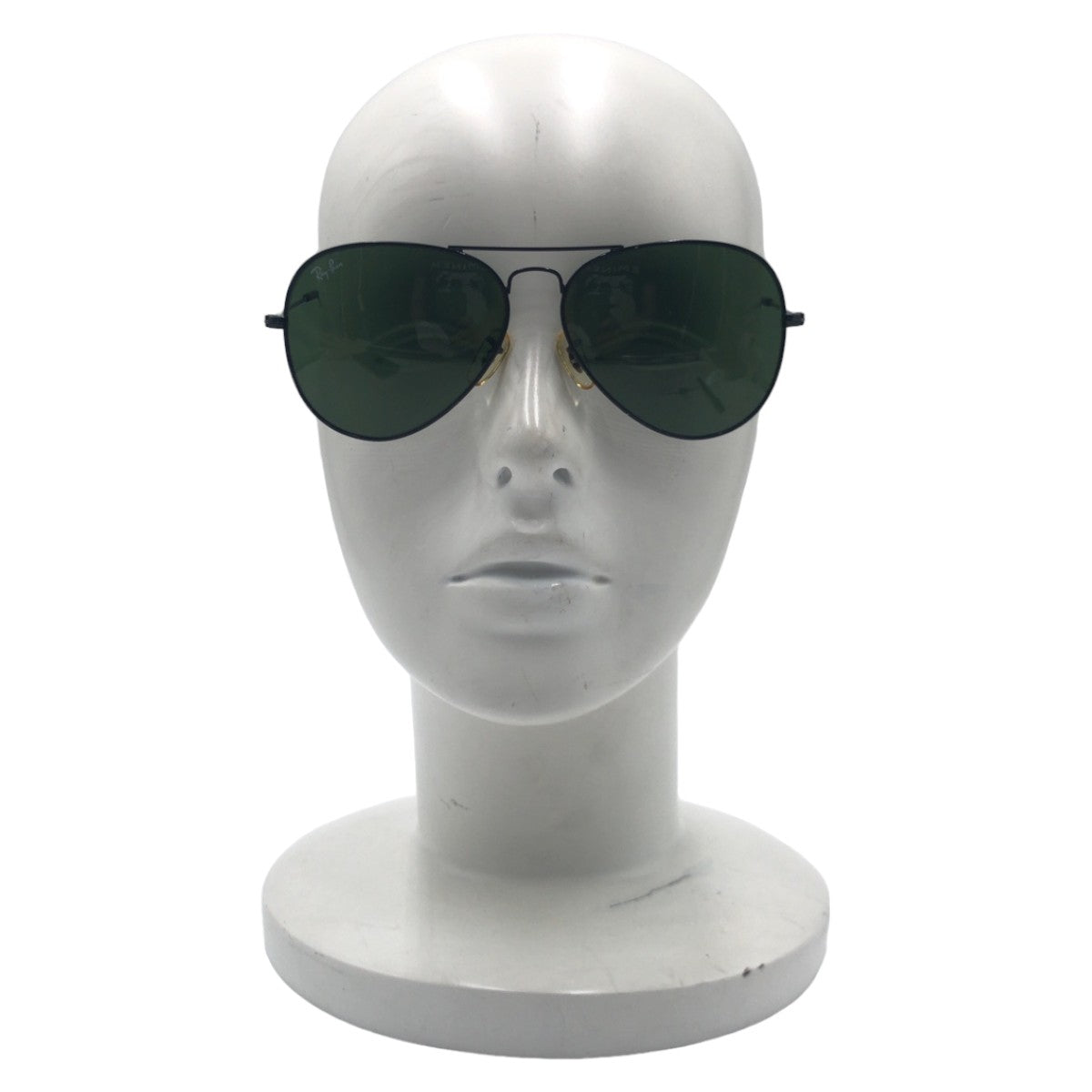 Ray-Ban Aviator Unisex Black Green Metal RB3025 AVIATOR LARGE METAL L2823 5814 3N Sunglasses Teardrop Men's