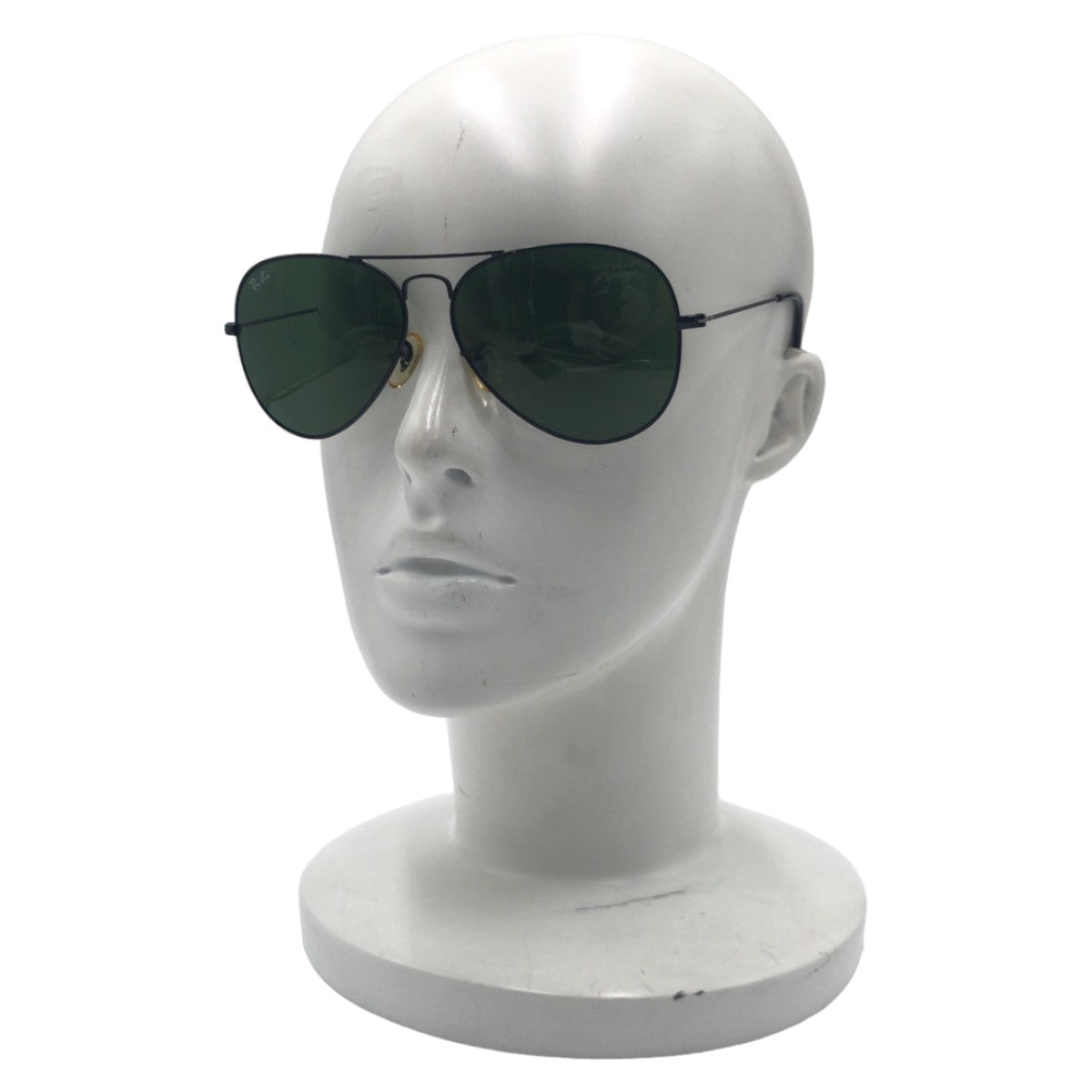 Ray-Ban Aviator Unisex Black Green Metal RB3025 AVIATOR LARGE METAL L2823 5814 3N Sunglasses Teardrop Men's