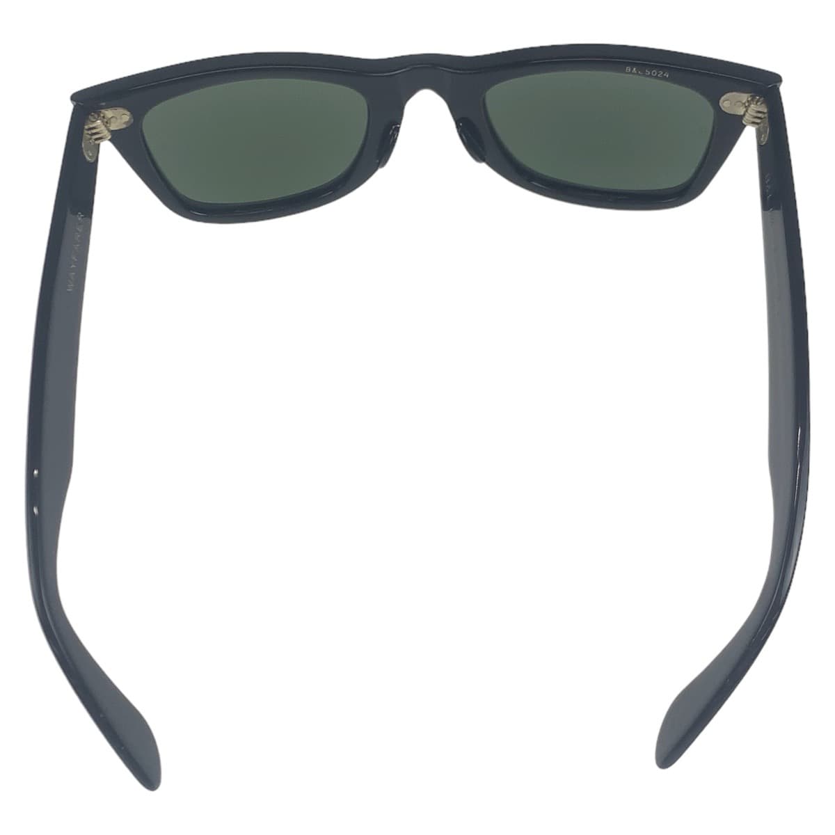 Ray-Ban Vintage B&amp;L Wayfarer Black Plastic B&amp;L5024 Sunglasses Wellington Men's