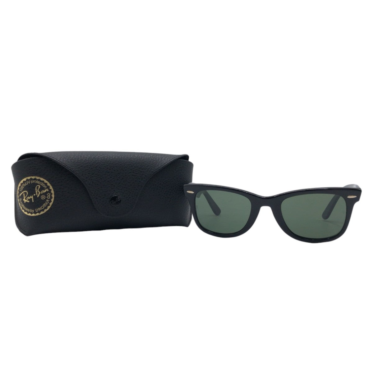 Ray-Ban B&amp;L RAY-BAN USA Wayfarer Unisex Black Plastic B&amp;L5022 Sunglasses Wellington Men's