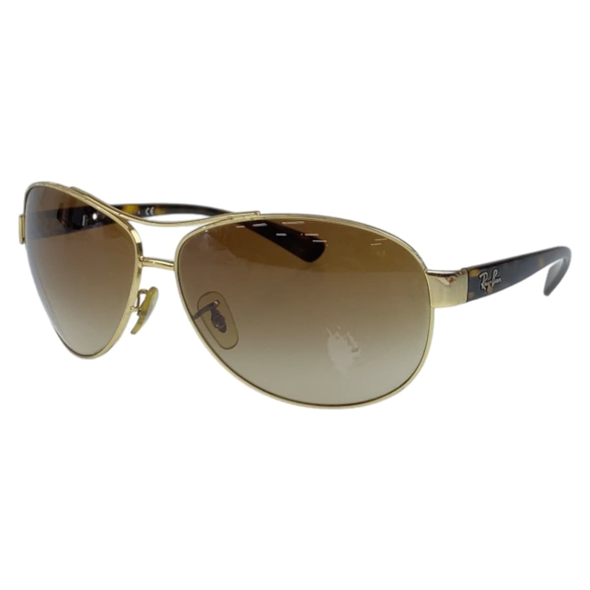 Ray-Ban Brown Gold Metal RB3386 001/13 67□13 3N Sunglasses Teardrop Men's