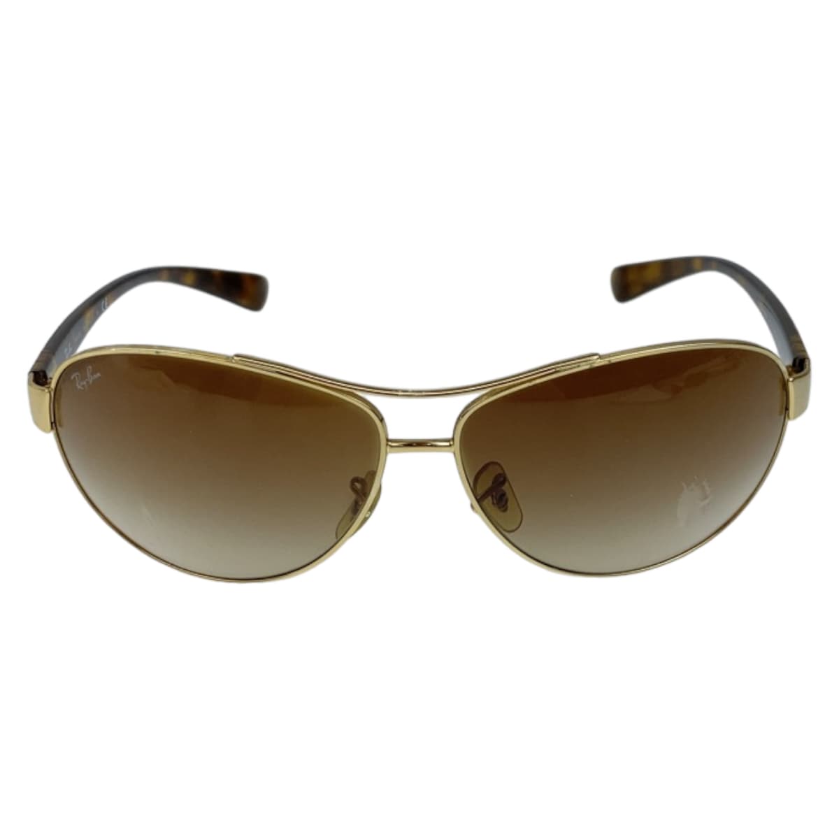 Ray-Ban Brown Gold Metal RB3386 001/13 67□13 3N Sunglasses Teardrop Men's