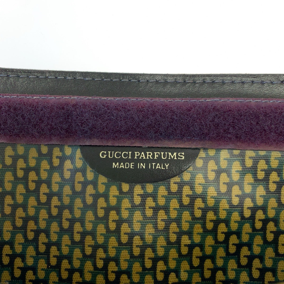 GUCCI グッチ ヴィンテージ オールドグッチ シェリーライン ブラック 黒 レッド 赤 ネイビー 紺 スウェード クラッチバッグ セカンドバッグ  メンズ