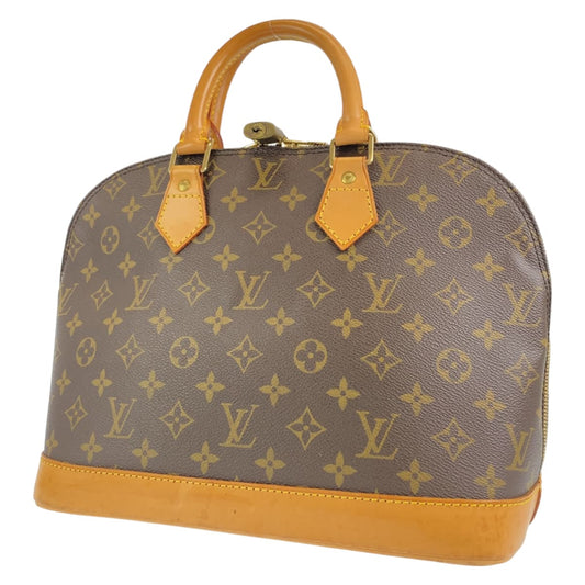 LOUIS VUITTON ルイヴィトン モノグラム アルマ PM ブラウン 茶 PVC / レザー M51130 ハンドバッグ トートバッグ  レディース