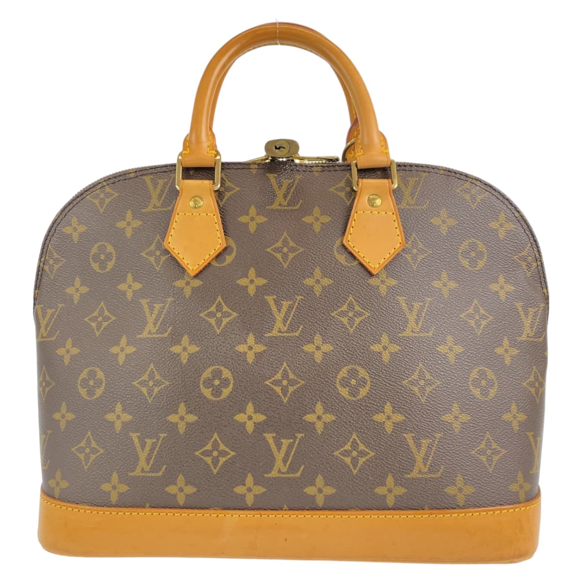 LOUIS VUITTON ルイヴィトン モノグラム アルマ PM ブラウン 茶 PVC / レザー M51130 ハンドバッグ トートバッグ  レディース