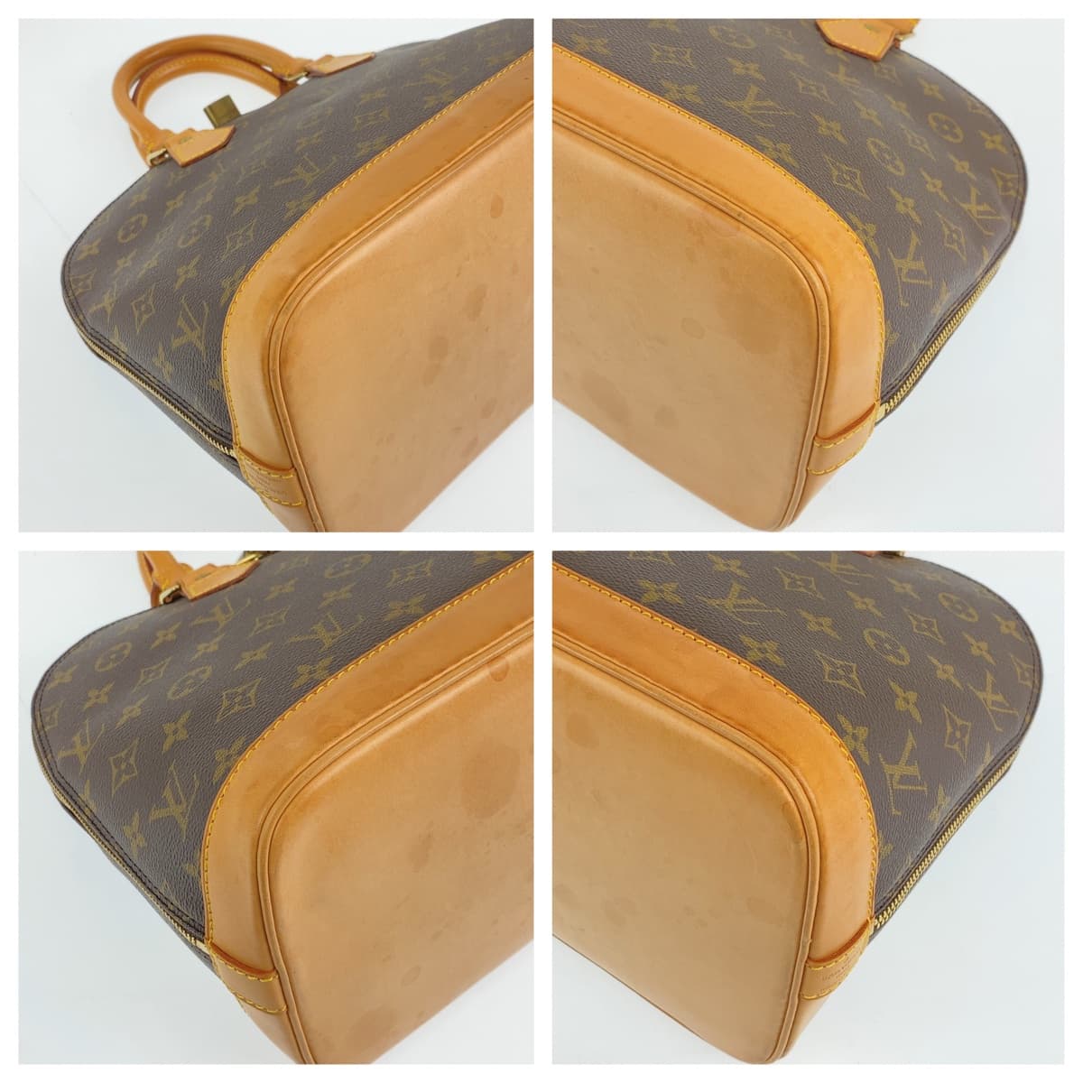 LOUIS VUITTON ルイヴィトン モノグラム アルマ PM ブラウン 茶 PVC / レザー M51130 ハンドバッグ トートバッグ  レディース