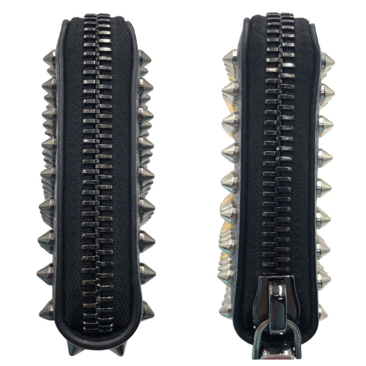 10459
Christian Louboutin クリスチャンルブタン パネトーネ グラデーションスタッズ ブラック シルバー金具 レザー 1175059 長財布 ロングウォレット ラウンドファスナー  メンズ