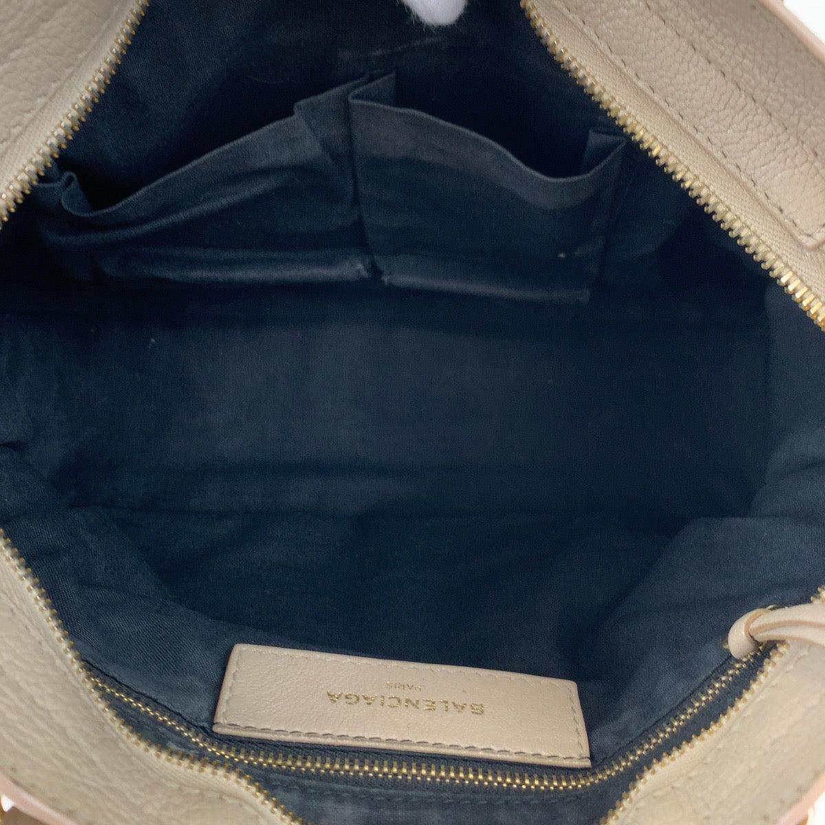 BALENCIAGA バレンシアガ クラシックメタルエッジシティ ベージュ ゴールド金具 ゴートレザー 432831 ショルダーバッグ ハンドバッグ 2way  レディース
