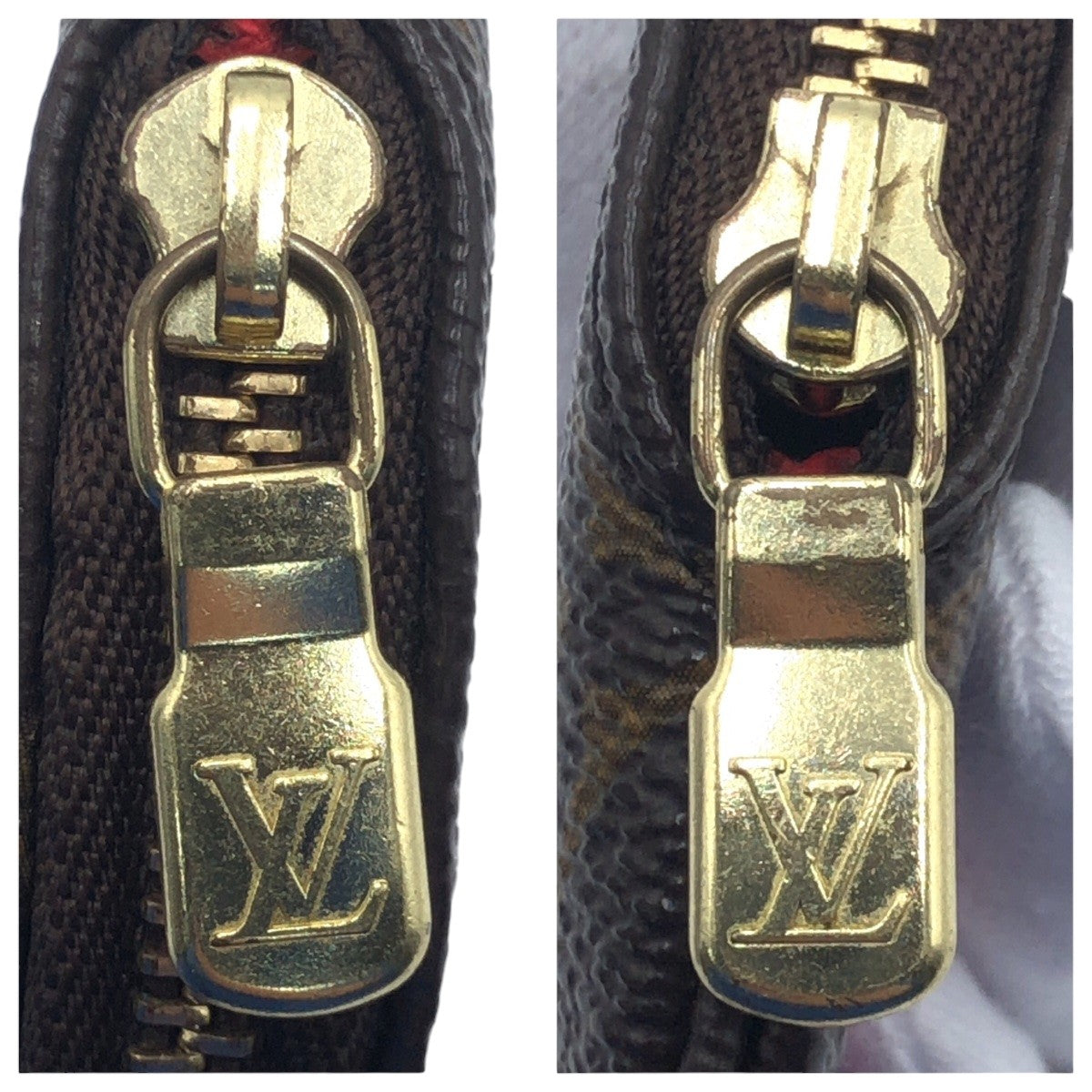 10468
 LOUIS VUITTON Louis Vuitton Monogram Porte Monnaie Long Brown Gold Hardware PVC M62142 Coin Case Purse for Women