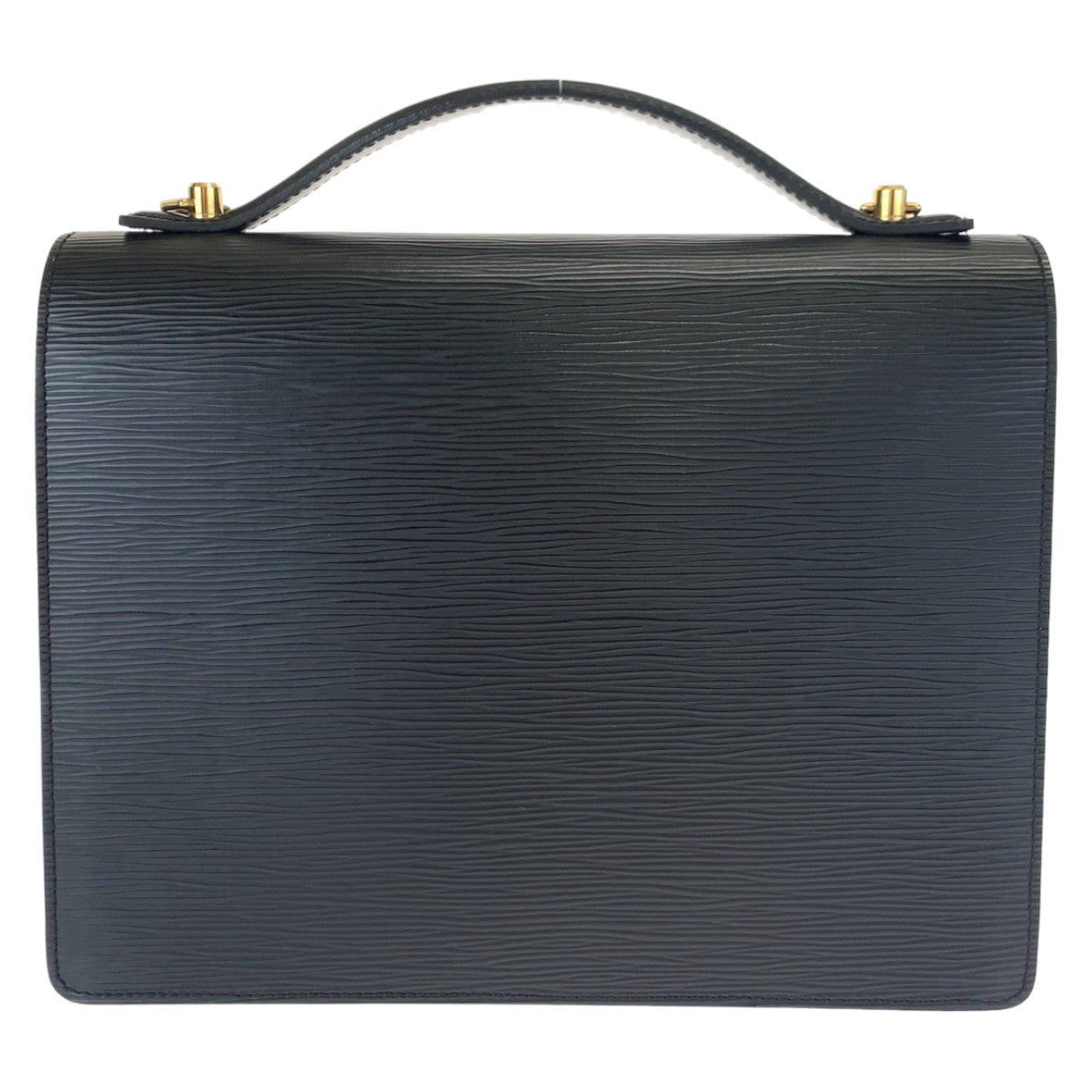 LOUIS VUITTON ルイヴィトン エピ モンソー ブラック 黒 ゴールド金具 エピレザー M52122 ショルダーバッグ セカンドバッグ 2way  メンズ