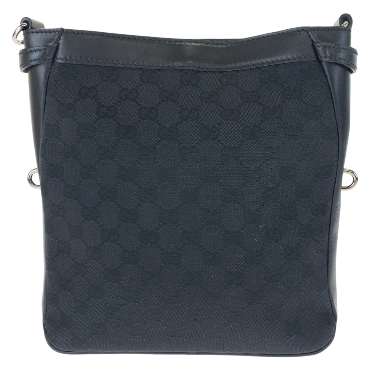 GUCCI グッチ ブラック 黒 GGキャンバス / レザー 109106 ショルダーバッグ 斜め掛け  レディース