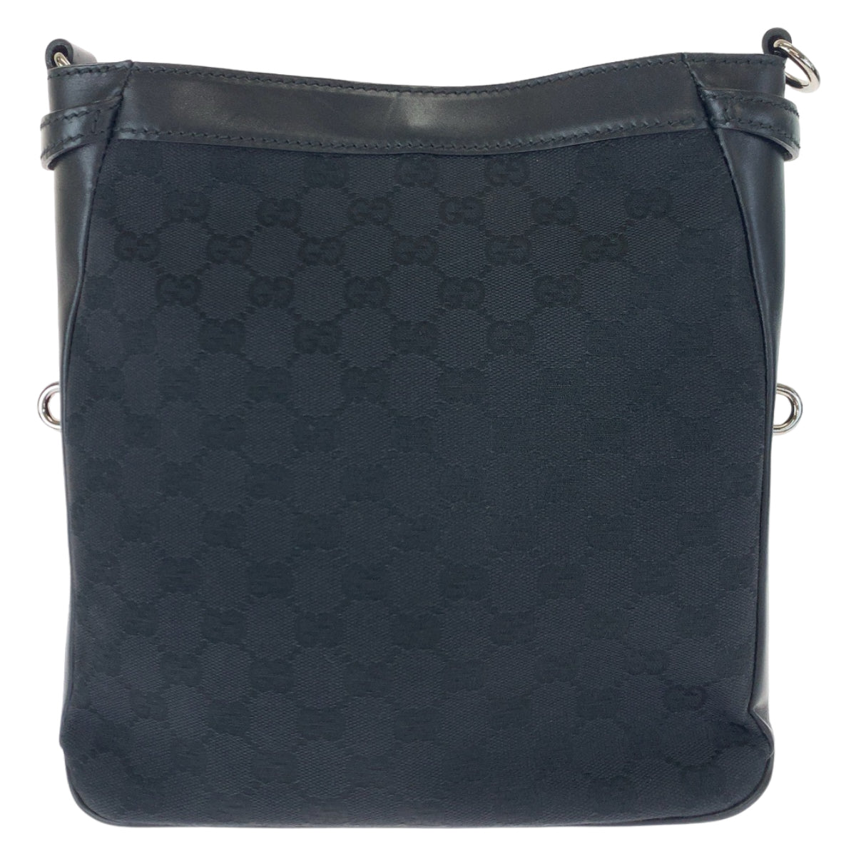 GUCCI グッチ ブラック 黒 GGキャンバス / レザー 109106 ショルダーバッグ 斜め掛け  レディース