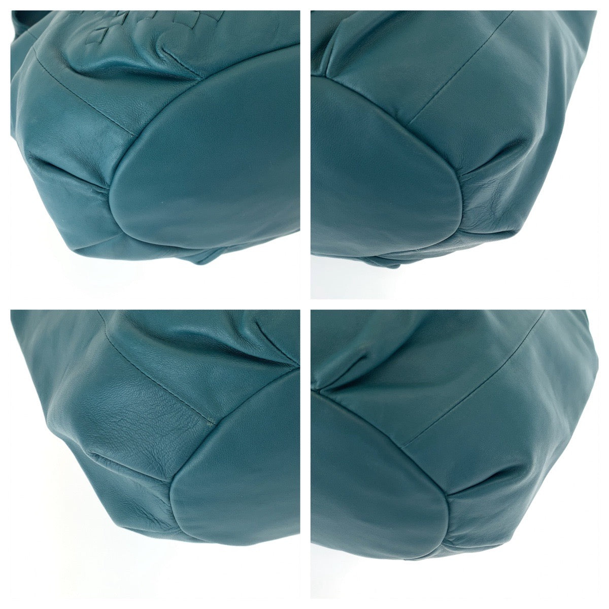 10472
 BOTTEGAVENETA Bottega Veneta Intrecciato Hobo Green Leather 131673 One Shoulder Bag for Women