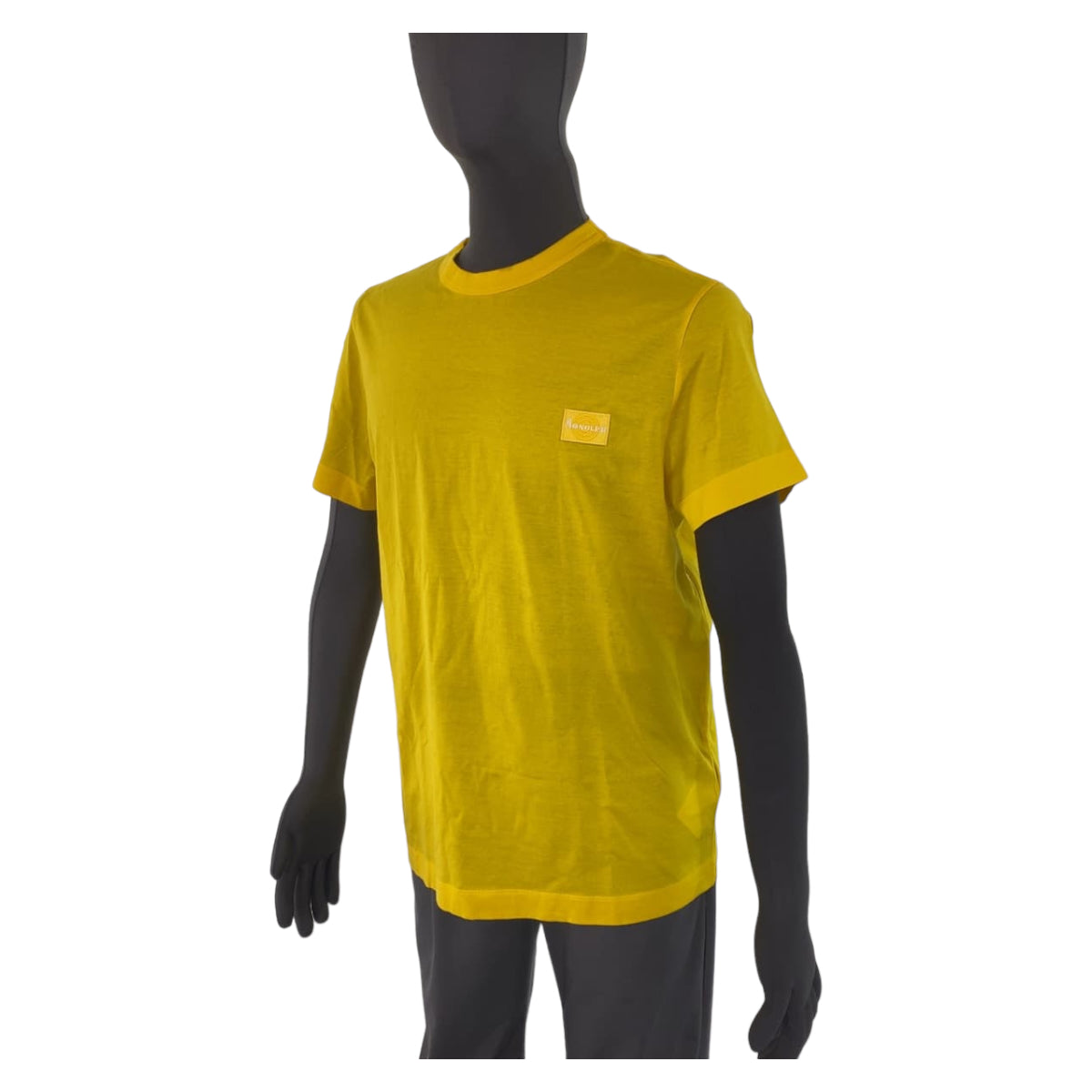 MONCLER Moncler Size L Yellow Cotton U-neck One point embroidery Men's