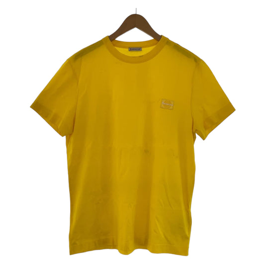 MONCLER Moncler Size L Yellow Cotton U-neck One point embroidery Men's