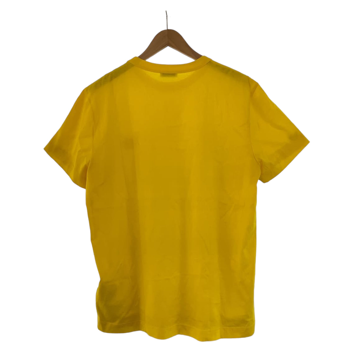MONCLER Moncler Size L Yellow Cotton U-neck One point embroidery Men's