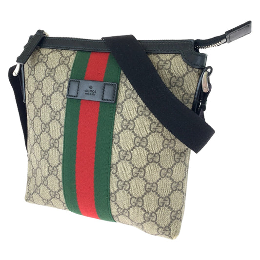GUCCI グッチ シェリーライン ベージュ ブラウン 茶 GGスプリームキャンバス 471454 ショルダーバッグ 斜め掛け  レディース