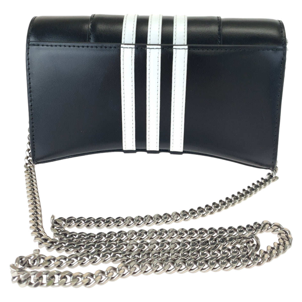 17952
BALENCIAGA バレンシアガ アディダスコラボ アワーグラス Hourglass Wallet On Chain ブラック ホワイト レザー 2304BLSJJ BAL3145 チェーンウォレット ショルダーバッグ  レディース N180