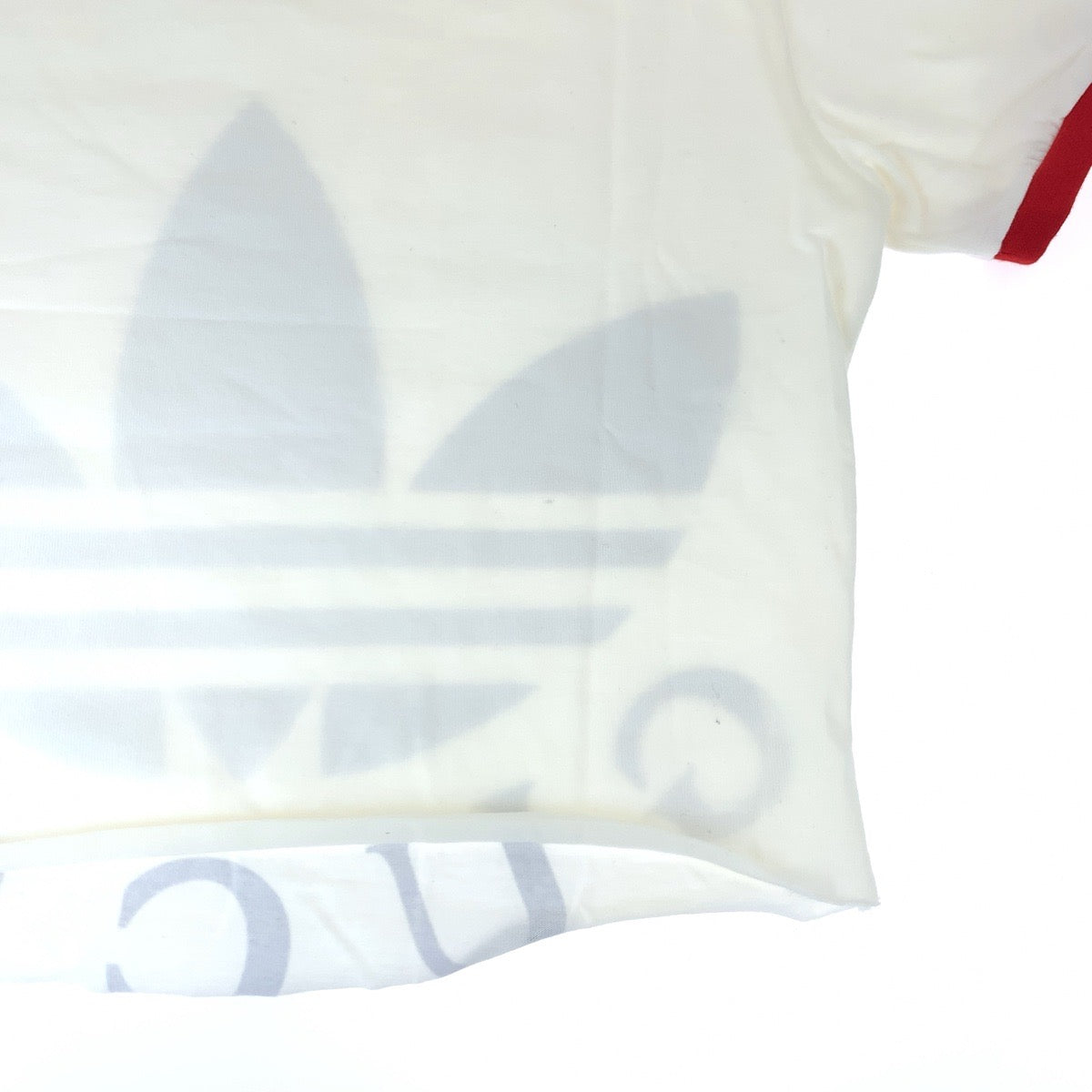 H-00639
GUCCI グッチ GUCCI×adidas 22SS サイズXXS ホワイト 白 レッド 赤 コットン 693637 半袖Tシャツ クロップド  レディース