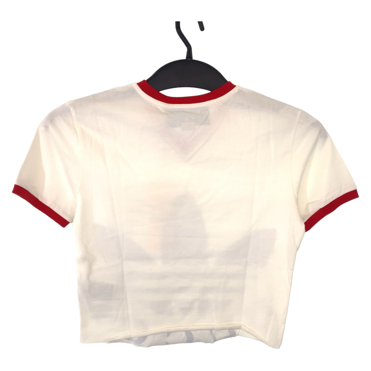 H-00639
GUCCI グッチ GUCCI×adidas 22SS サイズXXS ホワイト 白 レッド 赤 コットン 693637 半袖Tシャツ クロップド  レディース