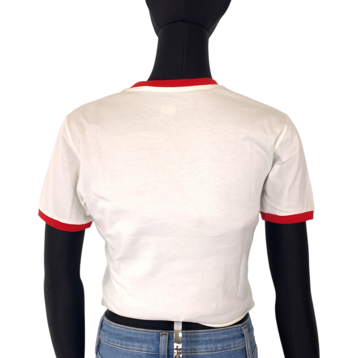 H-00639
GUCCI グッチ GUCCI×adidas 22SS サイズXXS ホワイト 白 レッド 赤 コットン 693637 半袖Tシャツ クロップド  レディース