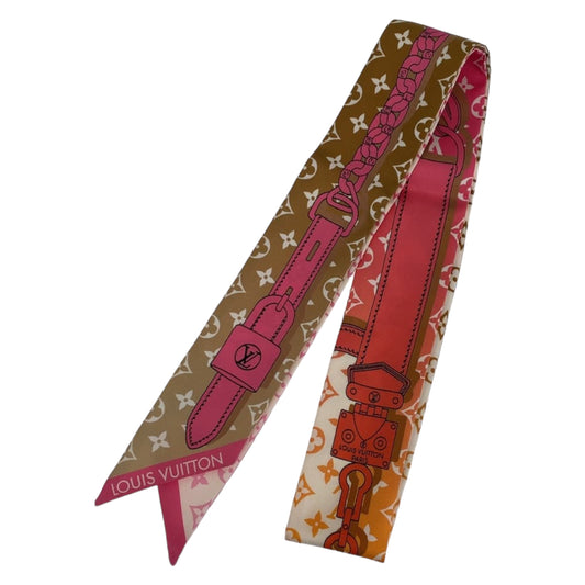 10495
LOUIS VUITTON ルイヴィトン バンドーBB ピンク ベージュ マルチカラー シルク M78453 ライジングコンフィデンシャル  レディース