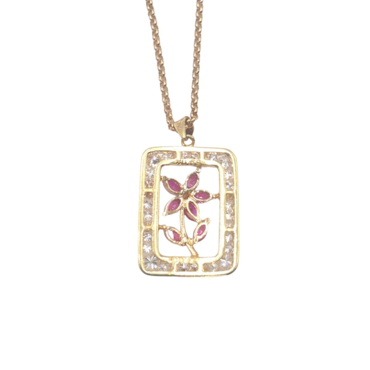 J-009
no brand ノーブランド FR0.69ct FD0.72ct K18イエローゴールド ネックレス ペンダント  レディース