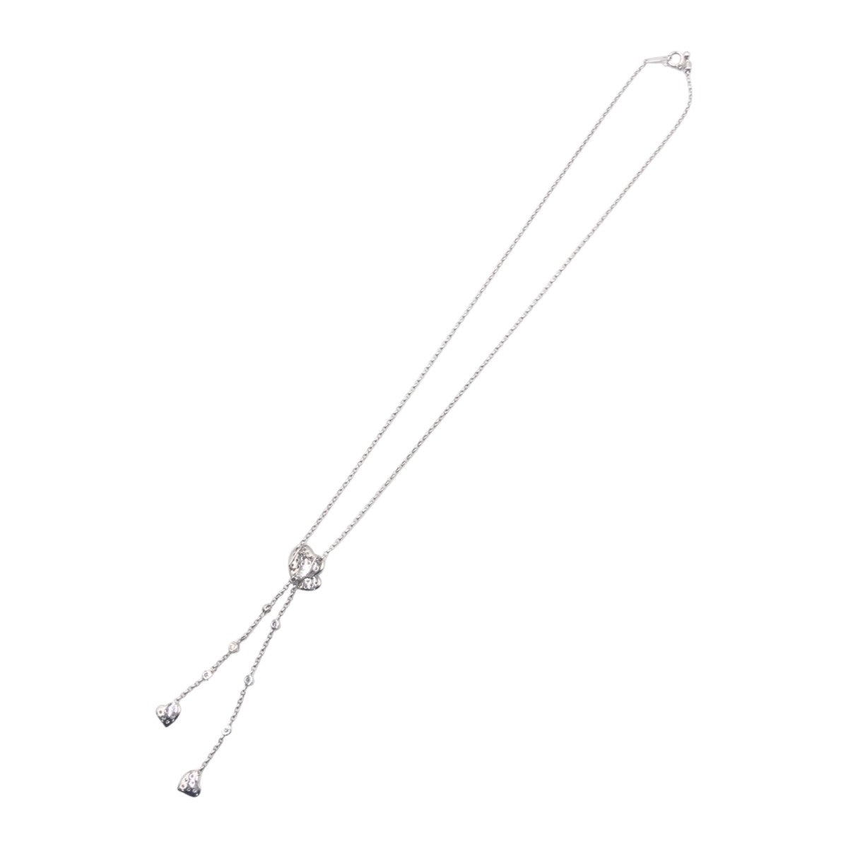 J-011
FD0.69ct K18ホワイトゴールド / ダイヤモンド ネックレス ペンダント  レディース