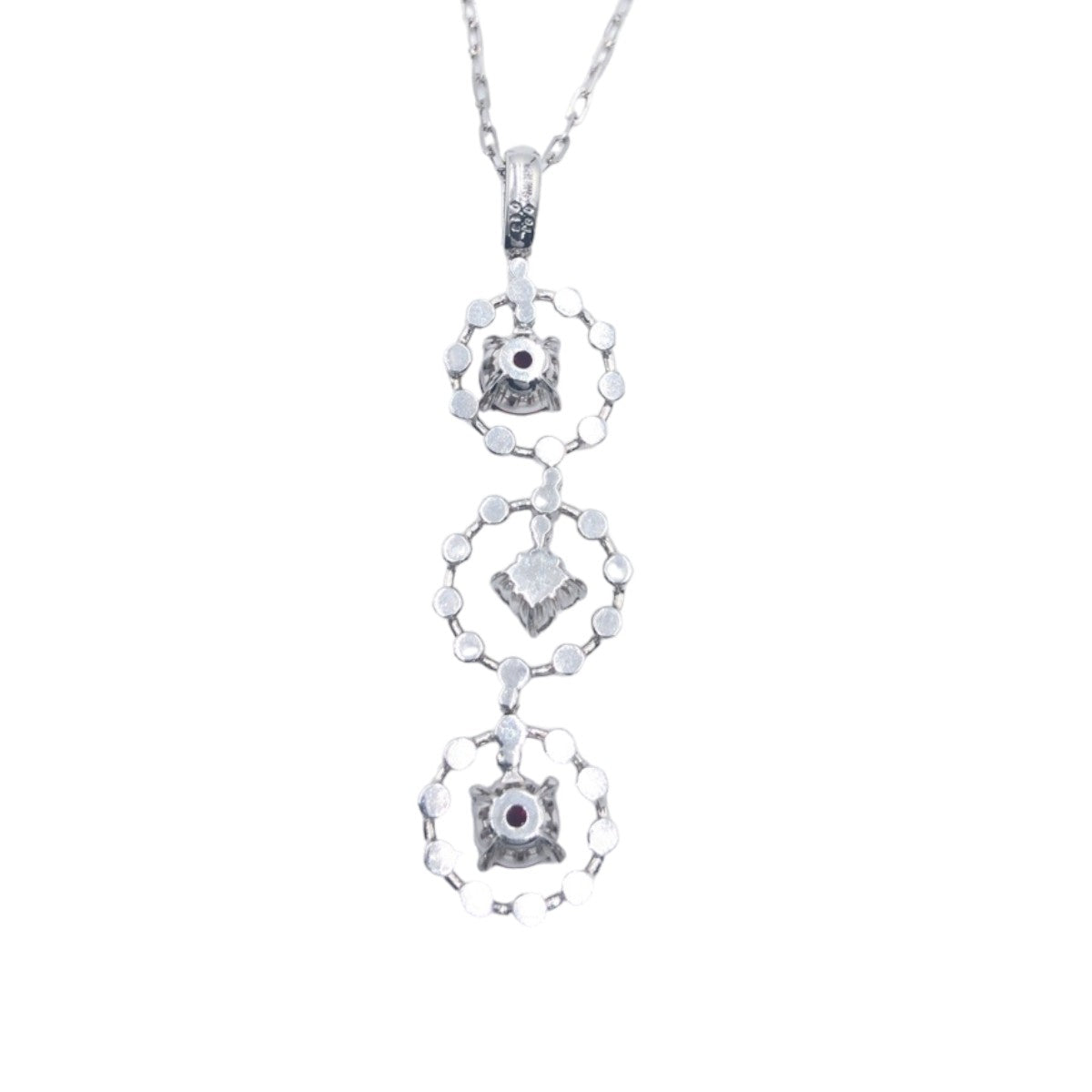 J-014
FT0.91ct FD0.13ct シルバー ピンク K18ホワイトゴールド / ルベライトトルマリン ネックレス ペンダント  レディース