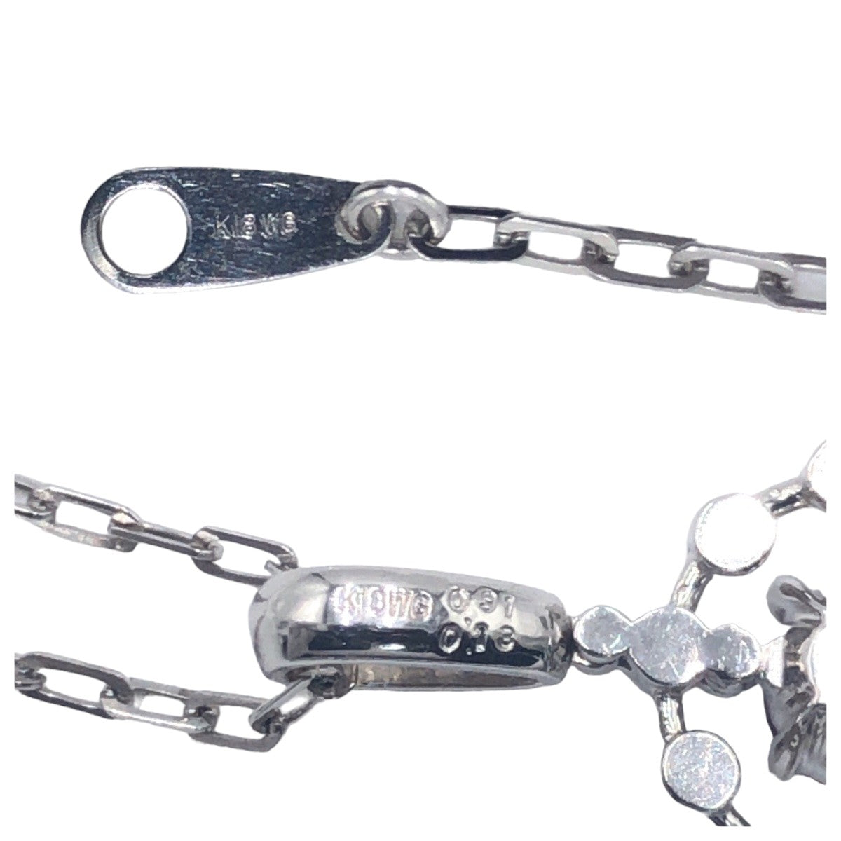 J-014
FT0.91ct FD0.13ct シルバー ピンク K18ホワイトゴールド / ルベライトトルマリン ネックレス ペンダント  レディース