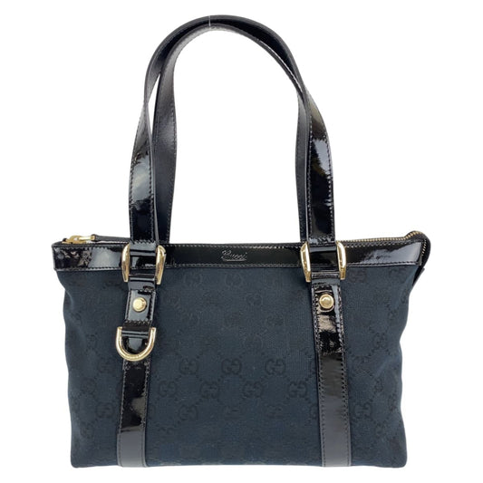 10498
 
GUCCI Gucci Abby Black Gold Hardware GG Canvas 141471 Tote Bag Handbag Women's