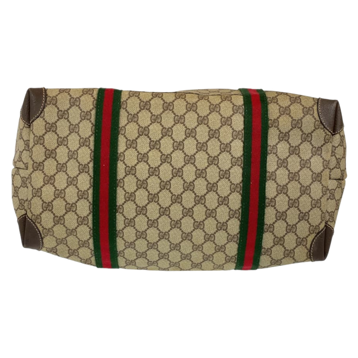 GUCCI グッチ シェリー ベージュ 薄茶色 ブラウン ゴールド金具 GGスプリームキャンバス / レザー 012 39 6211 旅行バッグ 男女兼用  レディース