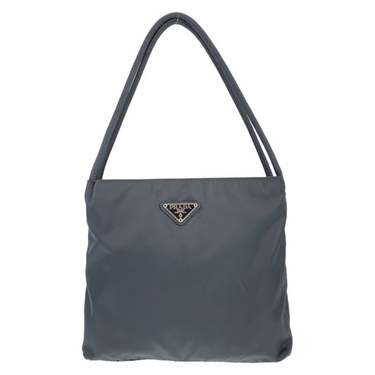 12540
PRADA プラダ テスート 三角ロゴプレート グレー シルバー金具 ナイロン トートバッグ ショルダーバッグ ハンドバッグ  レディース