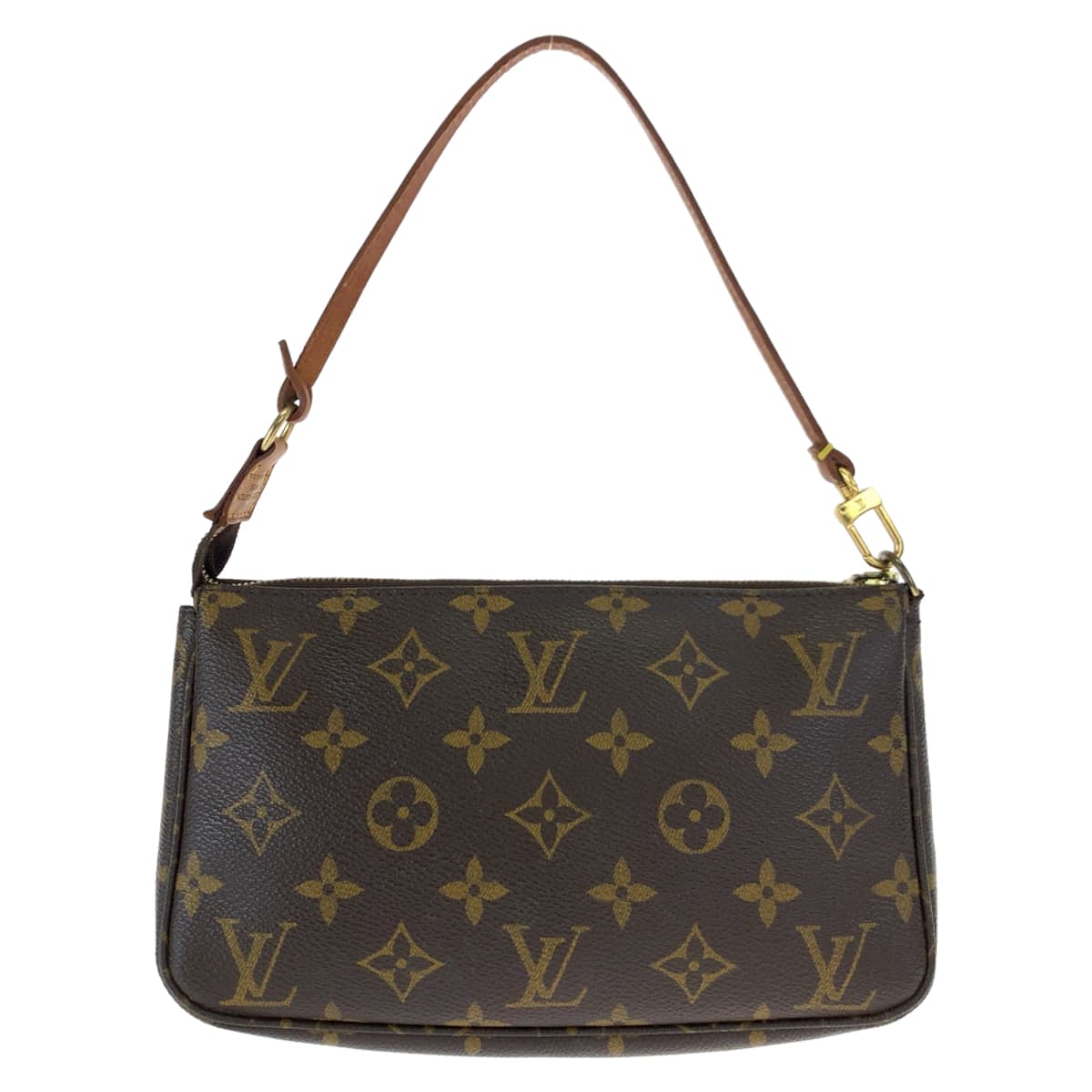 LOUIS VUITTON ルイヴィトン モノグラム ポシェット アクセソワール ブラウン 茶 PVC M51980 ハンドバッグ アクセサリーポーチ  レディース