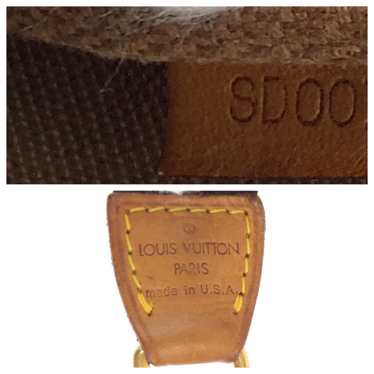 LOUIS VUITTON ルイヴィトン モノグラム ポシェット アクセソワール ブラウン 茶 PVC M51980 ハンドバッグ アクセサリーポーチ  レディース