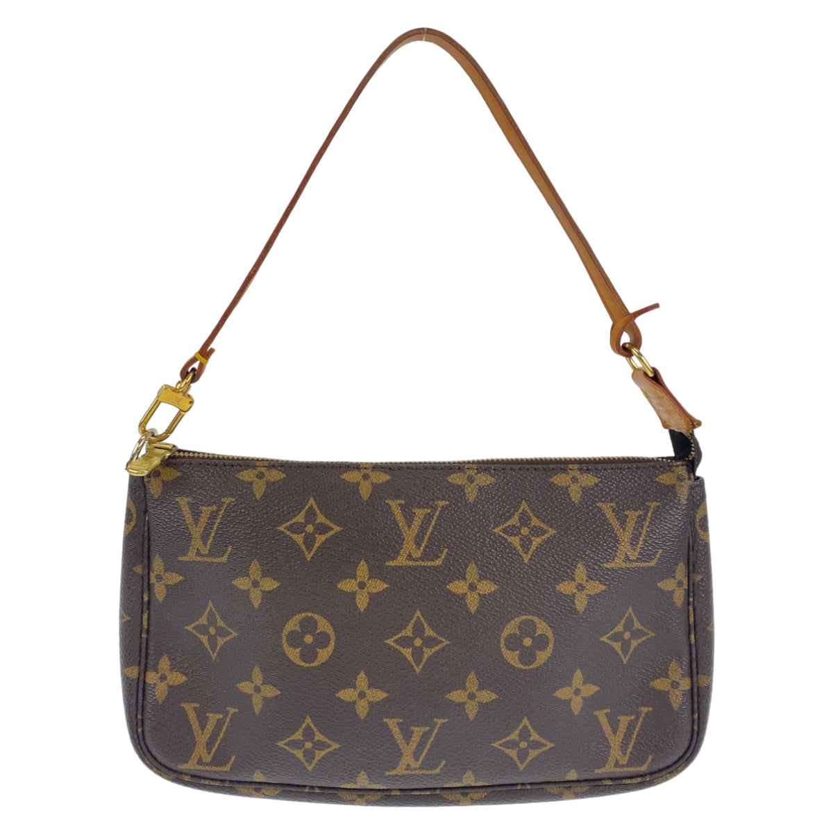 LOUIS VUITTON ルイヴィトン モノグラム ブラウン 茶 ベージュ ゴールド金具 PVC M51980 ポーチ アクセソワール  レディース