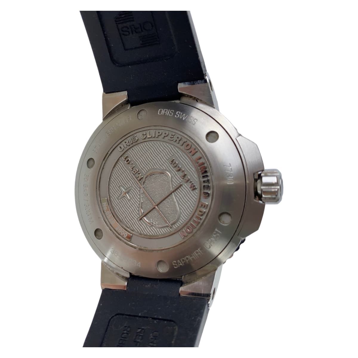 ORIS Aquis Date Blue Black Stainless Steel / Silicone 01 733 7730 4185 07 34 18 44 EB Wristwatch Waterproof Automatic Blue Dial Men's