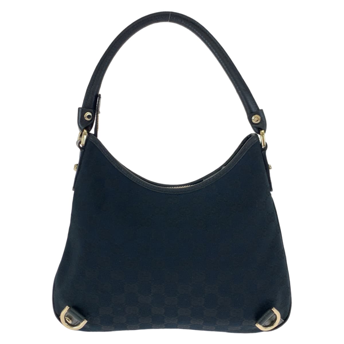 10519
GUCCI グッチ アビー ブラック 黒 GGキャンバス / レザー 130738 ハンドバッグ トートバッグ  レディース