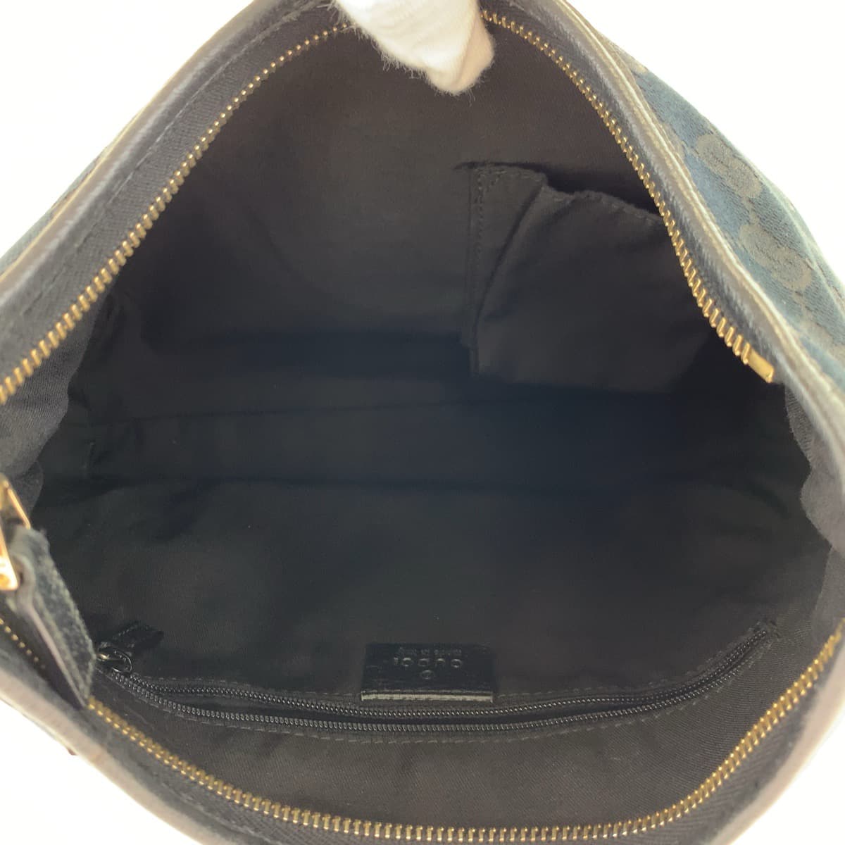 10519
GUCCI グッチ アビー ブラック 黒 GGキャンバス / レザー 130738 ハンドバッグ トートバッグ  レディース