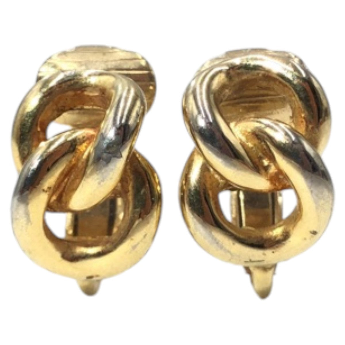 12830
 Dior Vintage Gold Metal Earrings for Women