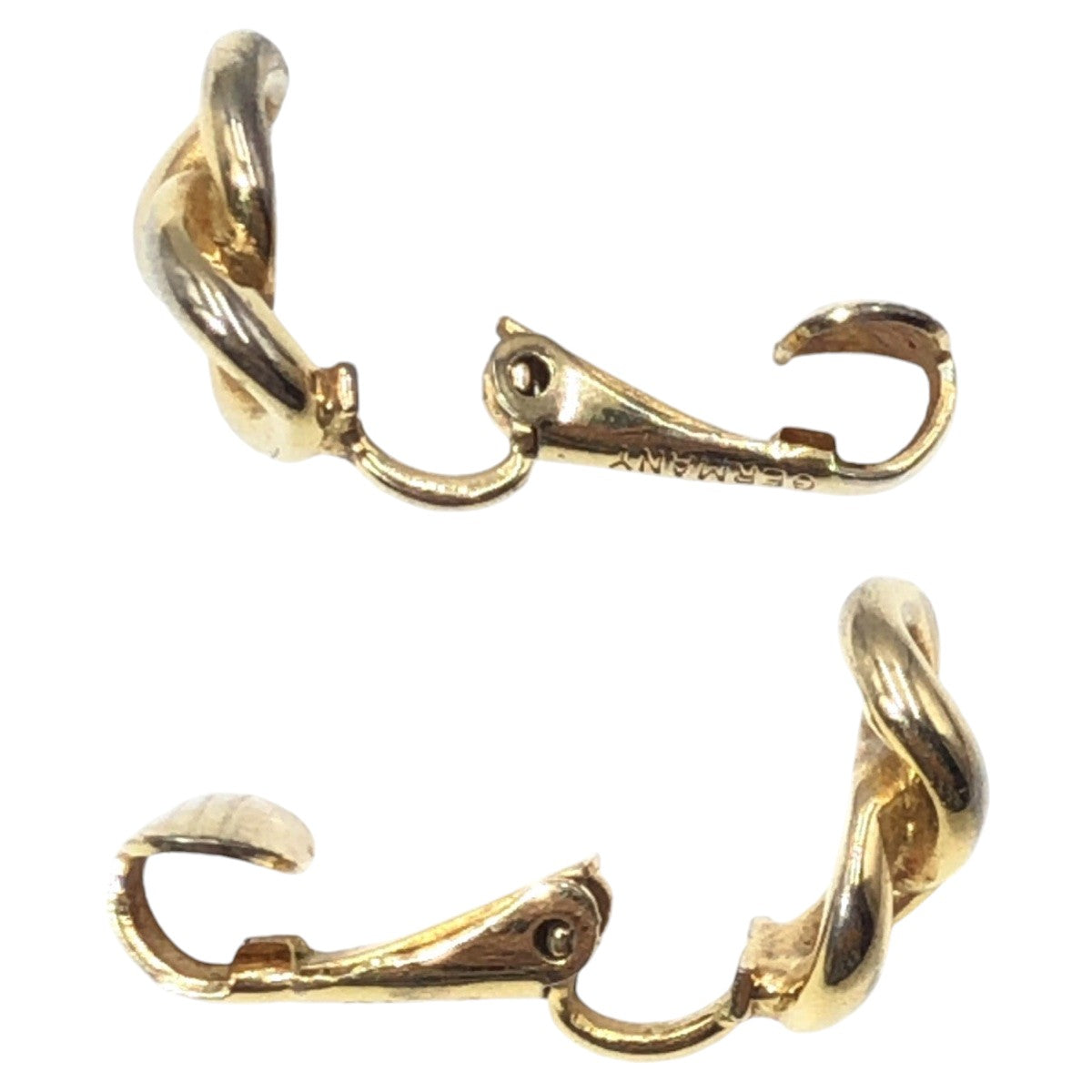 12830
 Dior Vintage Gold Metal Earrings for Women