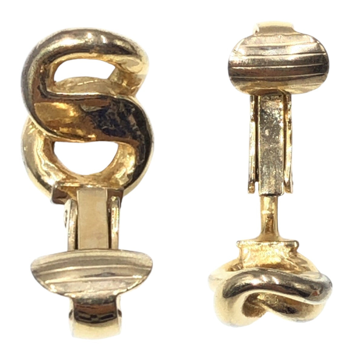 12830
 Dior Vintage Gold Metal Earrings for Women