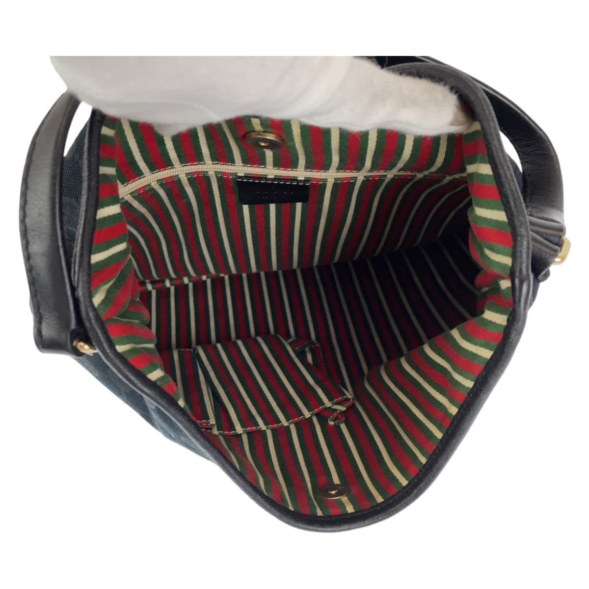 GUCCI グッチ スーキー ブラック 黒 ゴールド金具 GGキャンバス / レザー ハンドバッグ 肩掛け  レディース
