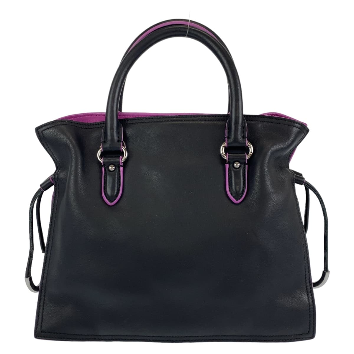 LOEWE ロエベ アナグラム フラメンコ ブラック 黒 シルバー金具 レザー ショルダーバッグ ハンドバッグ 2way  レディース