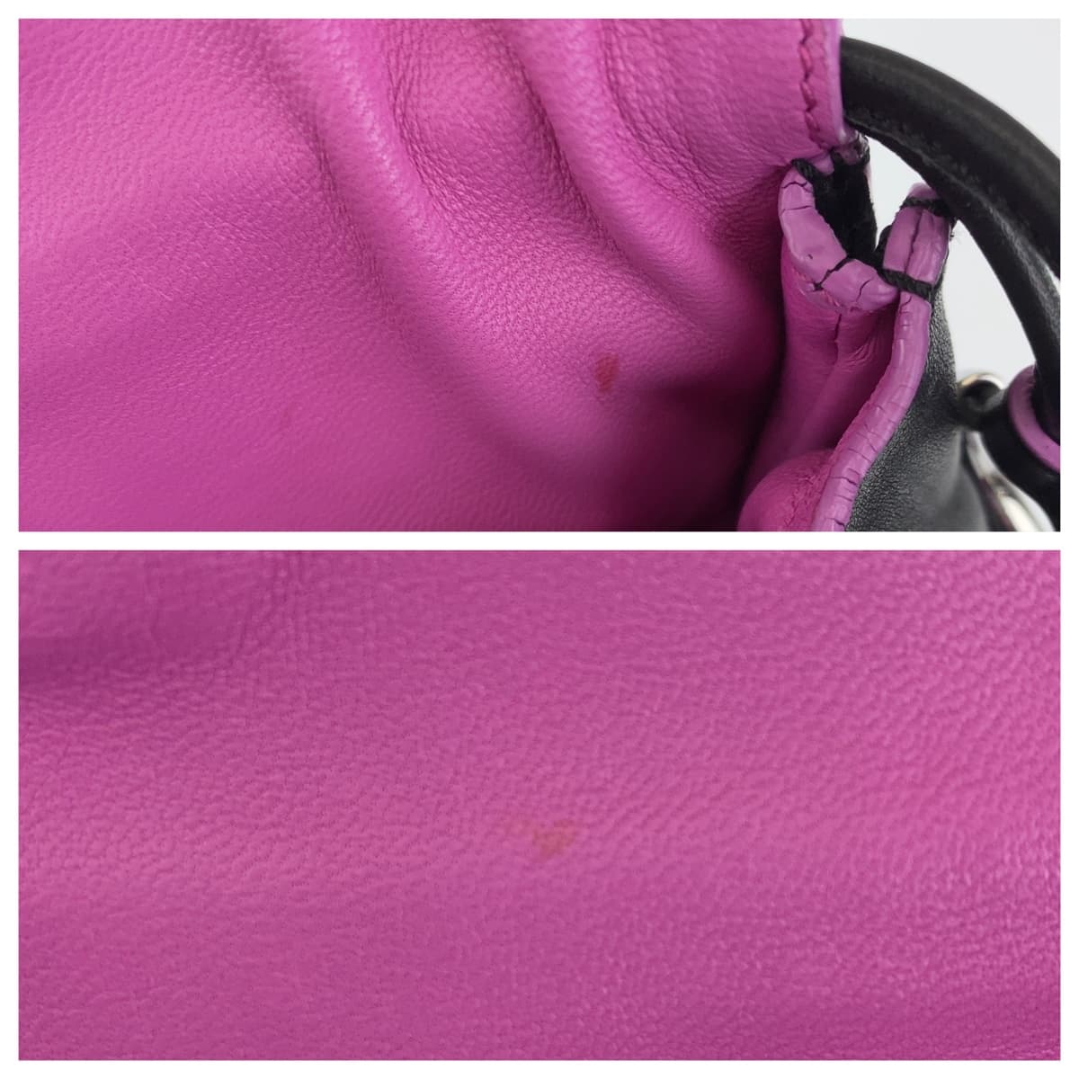 LOEWE ロエベ アナグラム フラメンコ ブラック 黒 シルバー金具 レザー ショルダーバッグ ハンドバッグ 2way  レディース