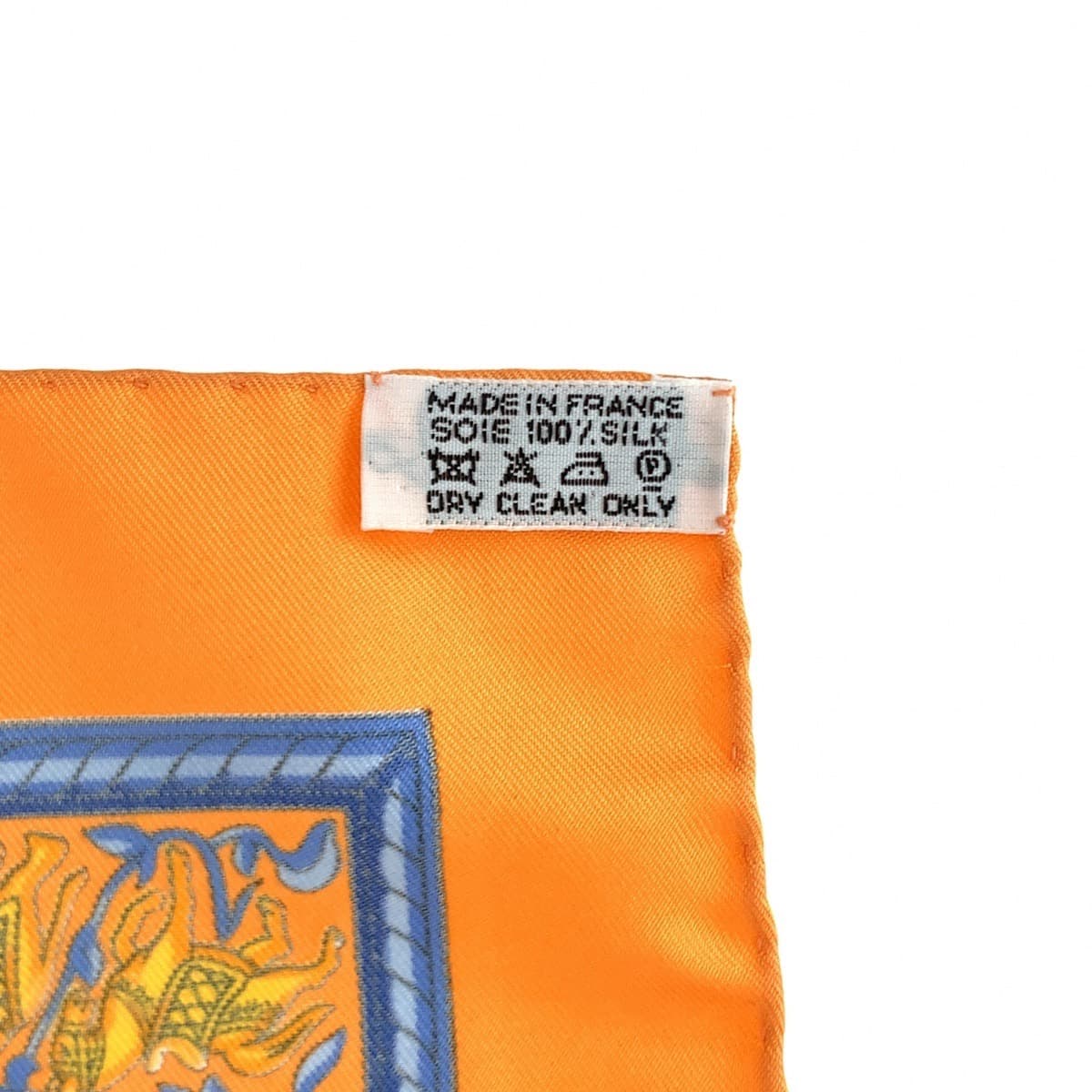 10534
HERMES エルメス インドの狩猟 カレ90 オレンジ シルク スカーフ ストール  レディース