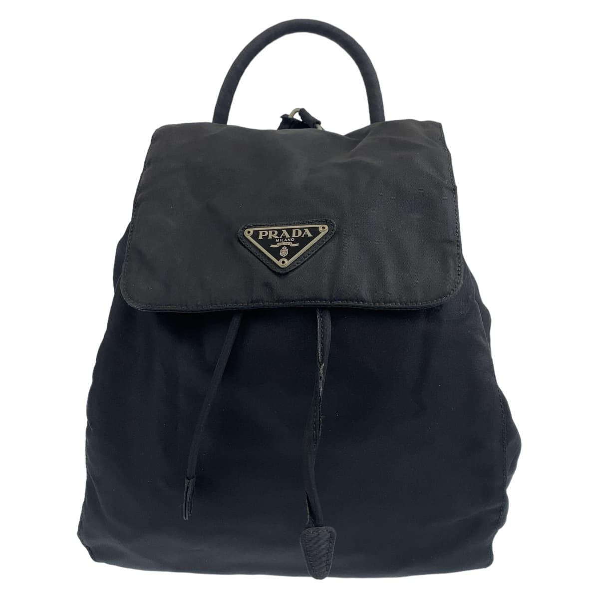 PRADA プラダ テスート ブラック 黒 シルバー金具 ナイロン リュック バックパック  レディース
