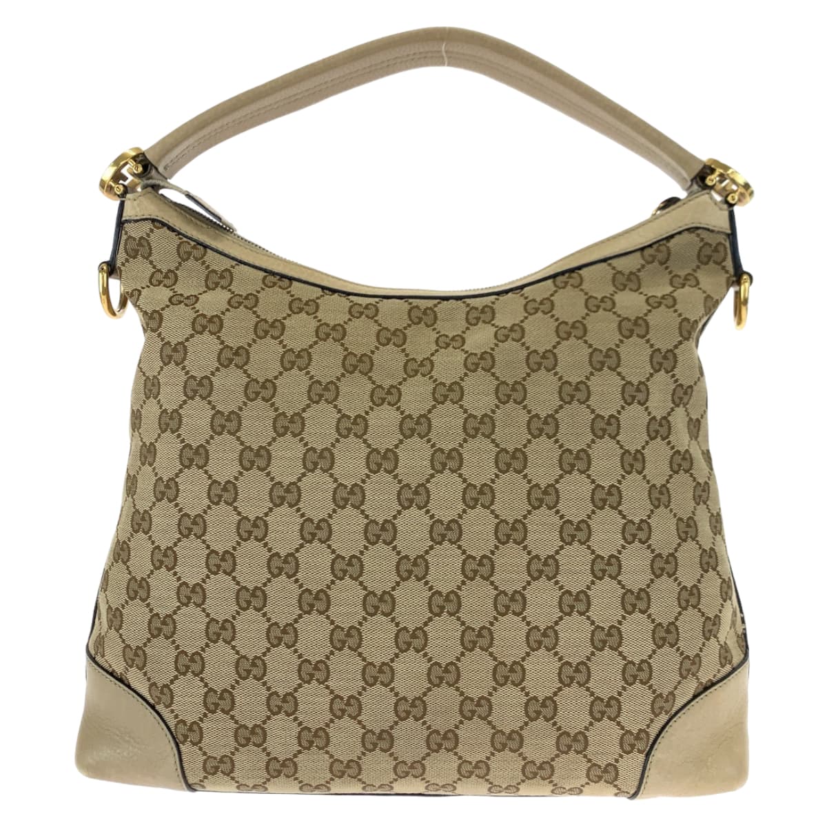 GUCCI グッチ ベージュ GGキャンバス / レザー 326514 ショルダーバッグ ハンドバッグ 2way  レディース